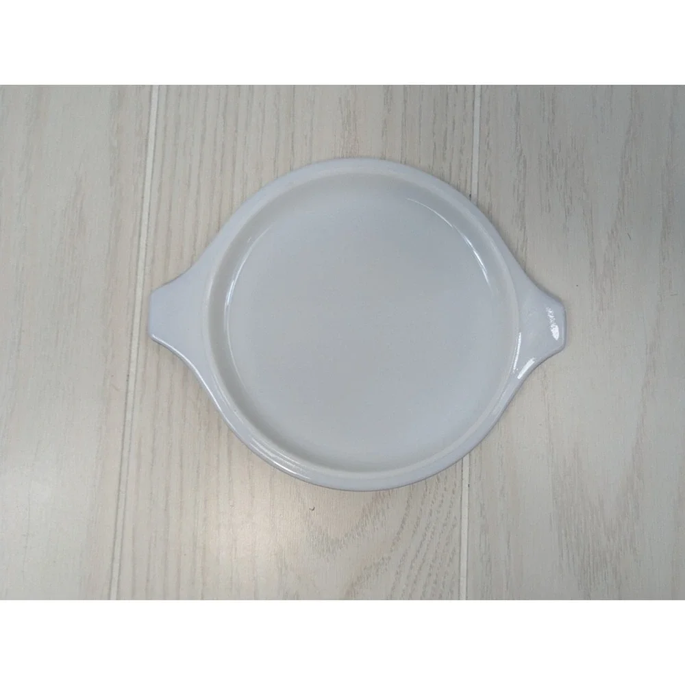 Pyrex Terra Black brown circles vintage 20-c 22 replacement lid 1 Qt tab handles